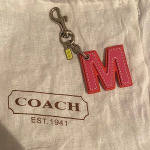 Coach “M” Keychain